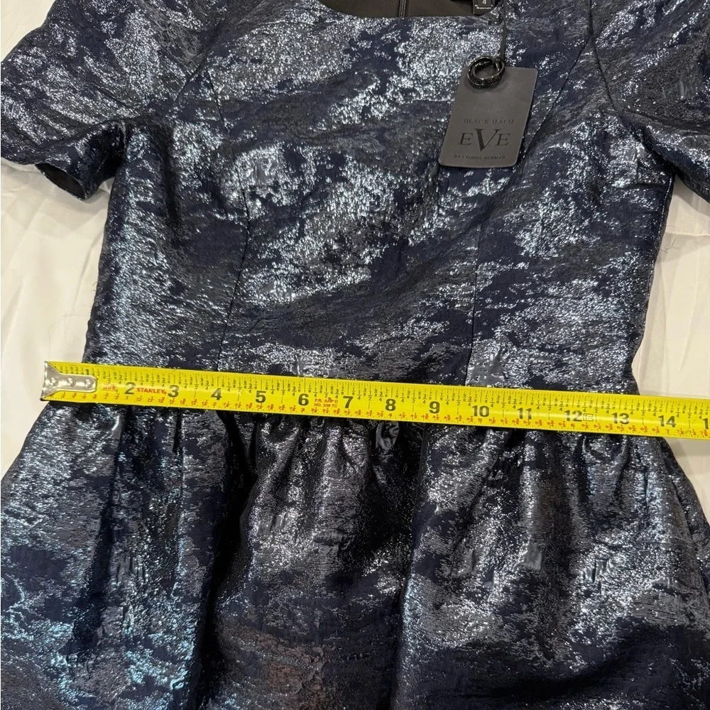 Black Halo by Anthropologie Metallic Mini Dress